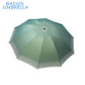 China Atacado OEM Ao Ar Livre Grande Shangyu Umbrella Prata Mercado De Impressão Melhor Preço 170 T Pongee Sun Portátil 3 vezes Guarda-chuva